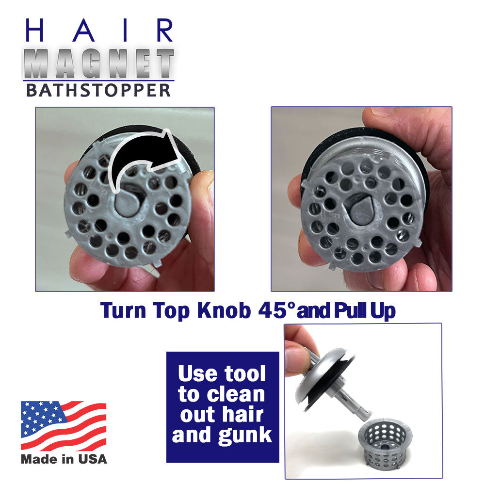 Hair Magnet - Bathstopper - 2-pack